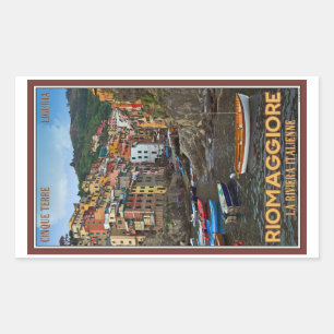 Cinque Terre - Riomaggiore Rechteckiger Aufkleber