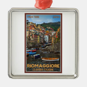 Cinque Terre - Riomaggiore Silbernes Ornament