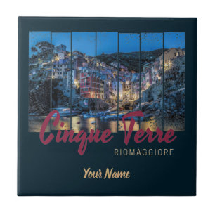 Cinque Terre Riomaggiore Vintages Bier Fliese
