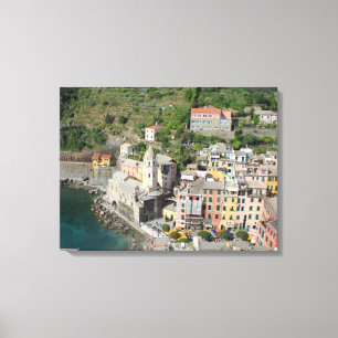 Cinque Terre Vernazza Ansicht Canvas Print Leinwanddruck