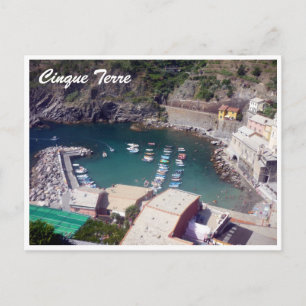 Cinque Terre Vernazza Hafen Postkarte