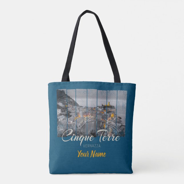 Cinque Terre Vernazza Italien Vintag Souvenir (Rückseite)