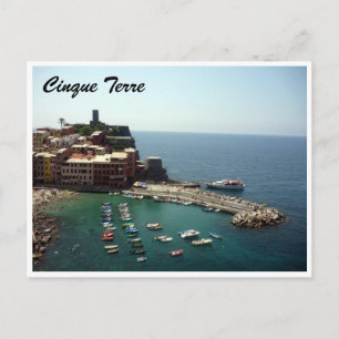 Cinque Terre Vernazza Port Postkarte