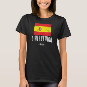 Cintrunigo Spain Flag Stadt Bandera Ropa T-Shirt