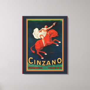 "Cinzano-Wermut Torino " Leinwanddruck