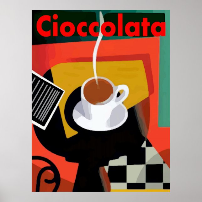 Cioccolata, italienische heiße Schokolade Poster (Vorne)