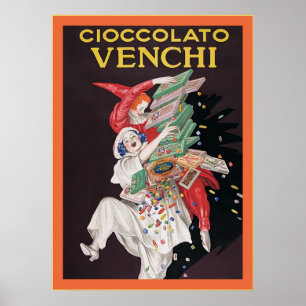 Cioccolato Venchi ~ Vintages Anzeige-Plakat Poster