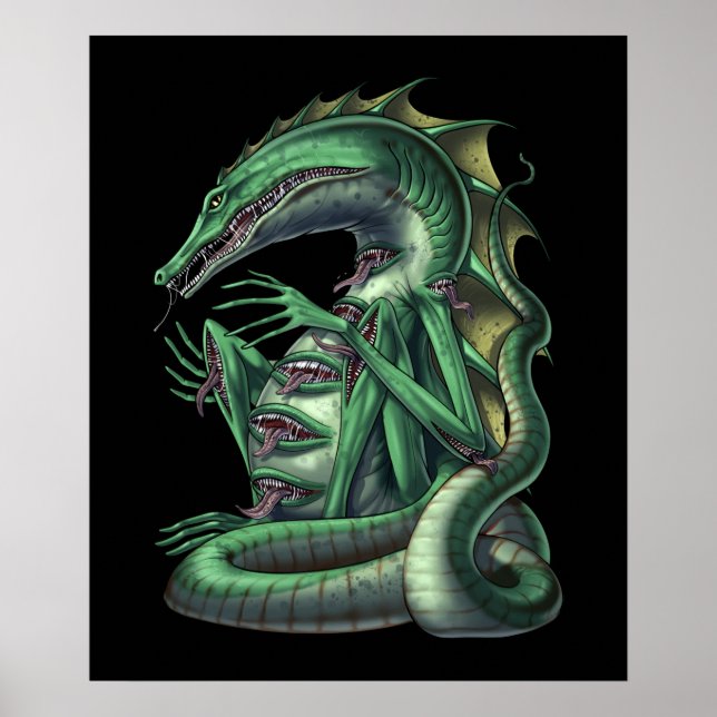 CipactliAztec Mythology Creature Cipactli Poster (Vorne)
