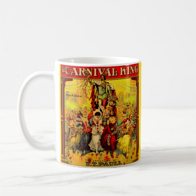 Circa 1915 Noten The Carnival King Kaffeetasse (Links)