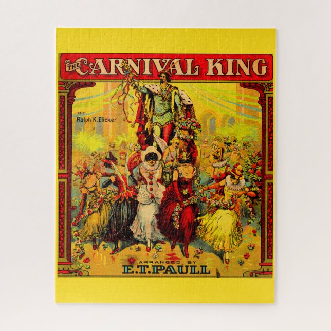 Circa 1915 Noten The Carnival King Puzzle (Vertikal)