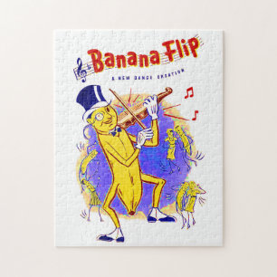 circa 1950 Notendruck Banana Flip Puzzle