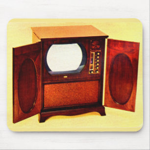 circa 1950 television set no. 1 mousepad