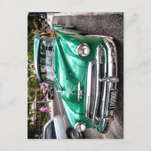 Circa 1951 Chevrolet, Deluxe Stationwagon in grün Postkarte