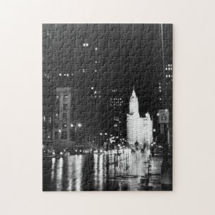 circa 1954:  Eine Ansicht unten Michigan-Allee Puzzle