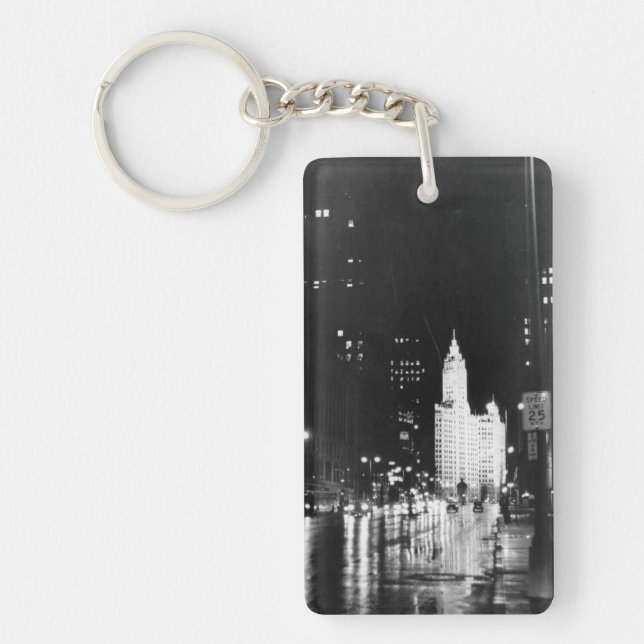 circa 1954:  Eine Ansicht unten Michigan-Allee Schlüsselanhänger (Vorderseite)