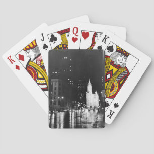 circa 1954:  Eine Ansicht unten Michigan-Allee Spielkarten