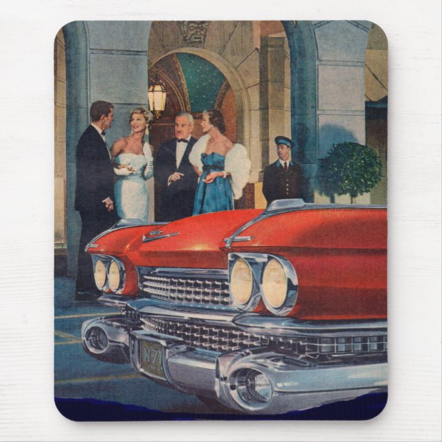 circa 1960 Rot Cadillac-Grill Mousepad (Vorne)