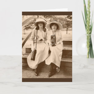 circa Kameramädchen 1910 Karte