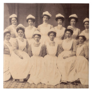 circa Krankenpflegeschulabsolvent 1914 Fliese