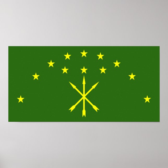 Circassia-Flagge Poster (Vorne)