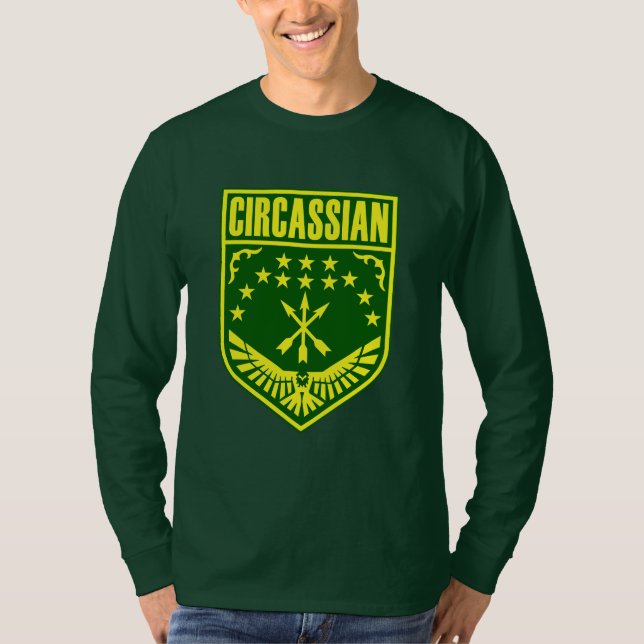 Circassian,adiga Fahne,Adygea,Cirkassische Flagge. T-Shirt (Vorderseite)