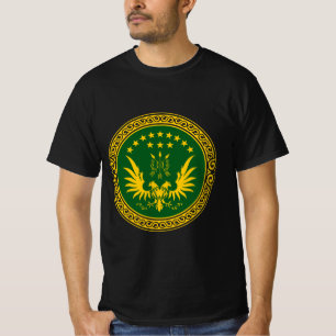 Circassian, adygea, adiga Fahne, Nordkaukasus. T-Shirt