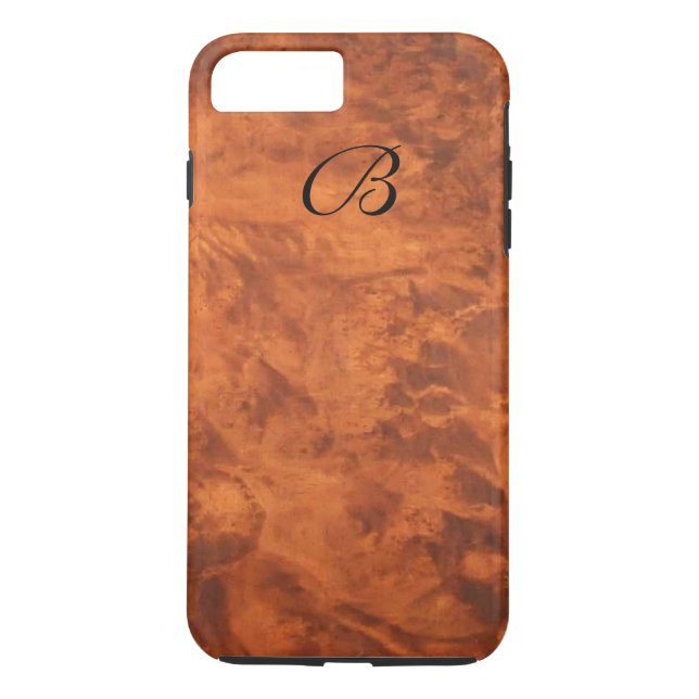 Circassian Walnut Burl iPhone7 Plus case*monogramm Case-Mate iPhone Hülle (Rückseite)