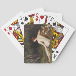Circe (Frau und große Wildkatzen) (von John Collie Spielkarten