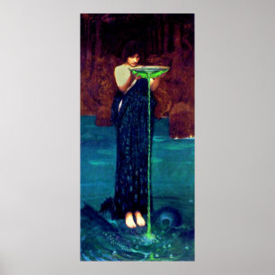 Circë Invidiosa (1892) ~ feine Kunst-Leinwand Poster