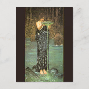 Circe Invidiosa - 1892 von John William Waterhouse Postkarte