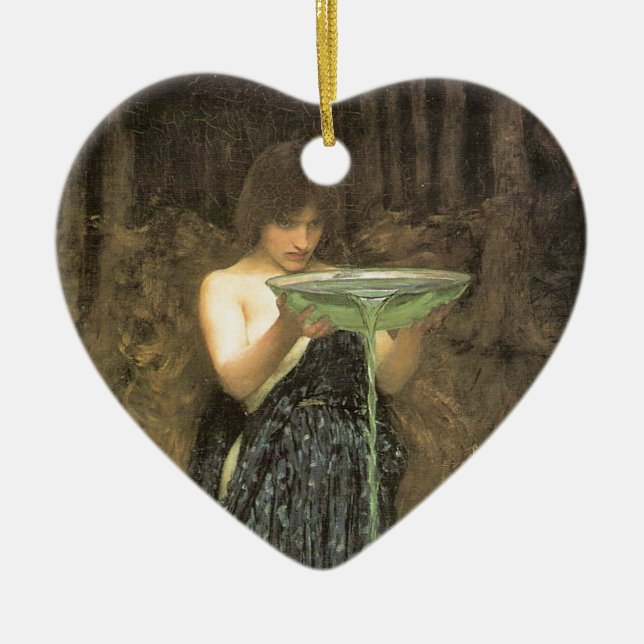 Circe Invidiosa by J W Waterhouse 1892 Keramik Ornament (Vorne)