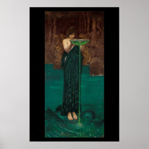 Circe Invidiosa, ca. 1892 von John Waterhouse Poster