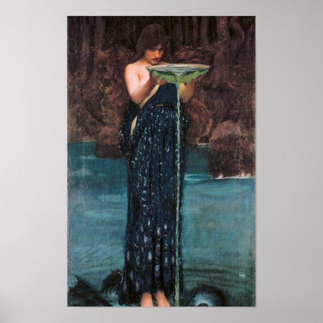 Circe Invidiosa. Jealous Circe, 1892 von John Will Poster (Vorne)