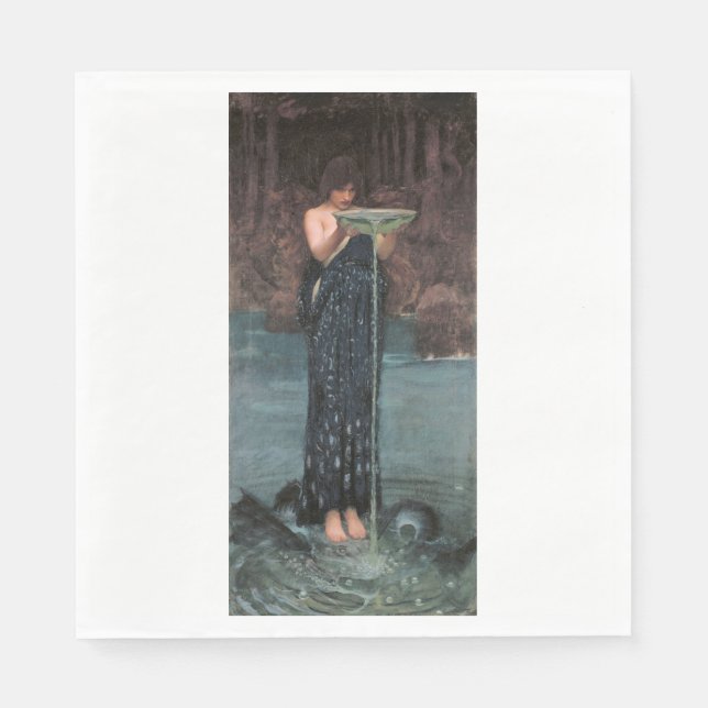 Circe Invidiosa (klassische griechische Mythologie Serviette (Vorderseite)