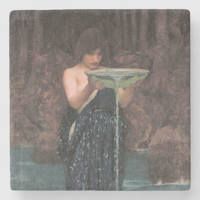 Circe Invidiosa (klassische griechische Mythologie Steinuntersetzer (Vorderseite)