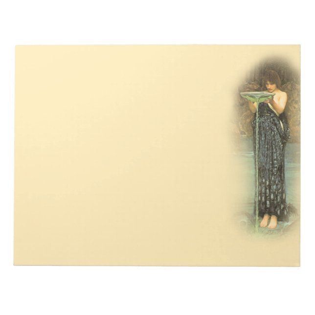 Circe Invidiosa Pre-Raphaelite 11X8,5 Zoll Notepad Notizblock (Vorderseite)