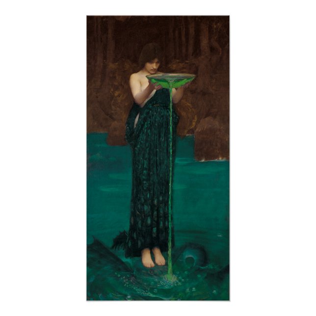 Circe Invidiosa von John William Waterhouse Poster (Vorderseite)