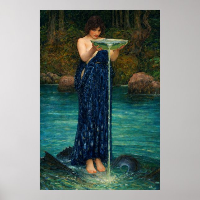 Circe Invidiosa von John William Waterhouse Poster (Vorne)