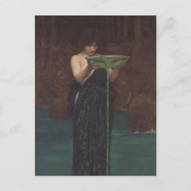 Circe Invidiosa von John William Waterhouse Postkarte (Vorderseite)