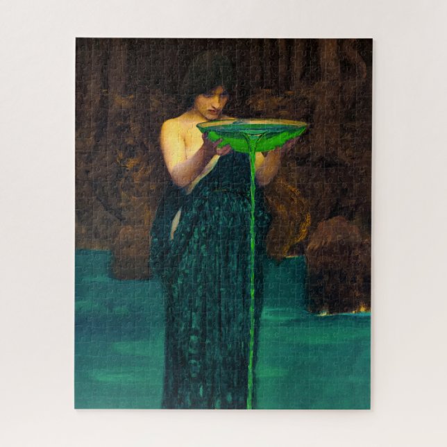 Circe Invidiosa von John William Waterhouse Puzzle (Vertikal)