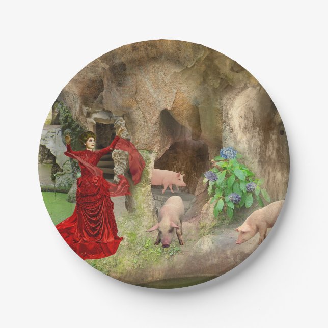 Circe na Quinta da Regaleira Pappteller (Vorderseite)