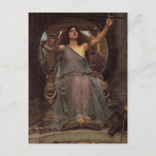 Circe Odysseus den Cup anbieten Postkarte