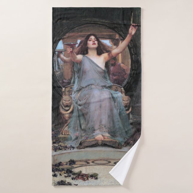 Circe Odysseus, Wasserhaus Badehandtuch (Badehandtuch)