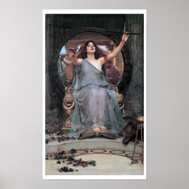 Circe Odysseus, Wasserhaus Poster (Vorne)