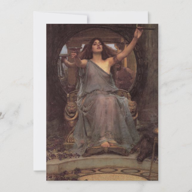 Circe Offering den Cup für Ulysses Einladung (Vorderseite)