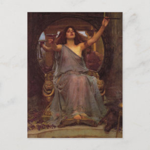 Circe Offering den Cup für Ulysses Postkarte
