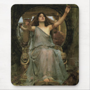 Circe Offering the Cup für Ulysses durch JW Waterh Mousepad