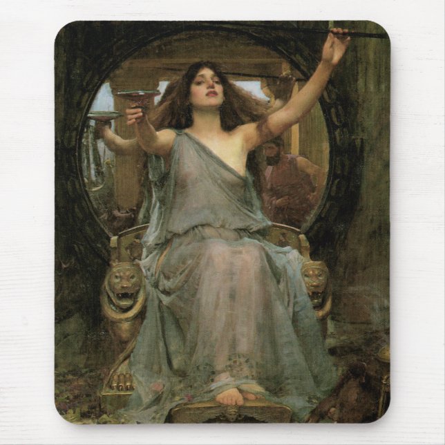 Circe Offering the Cup für Ulysses durch JW Waterh Mousepad (Vorne)