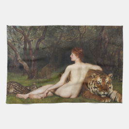Circe (Schöne Göttliche Frau) (von John Collier) Geschirrtuch