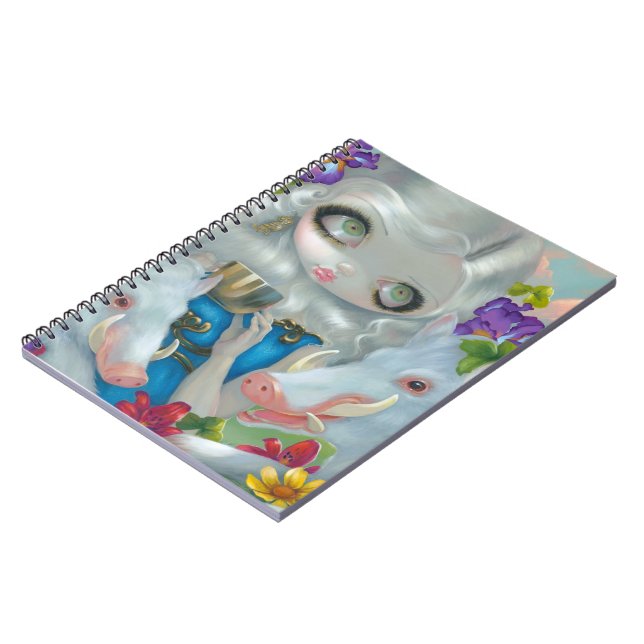 "Circe und die Schwein-" Notizbuch Notizblock (Linke Seite)